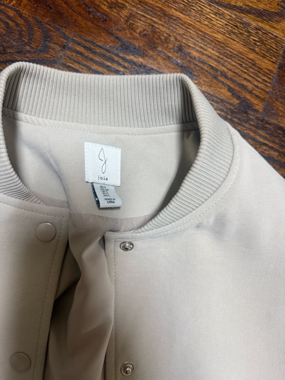 Chapter Cream Cropped Bomber Jacket - Picture 2 of 7